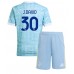 Juventus Jonathan David #30 Bortedraktsett Barn 2025-26 Korte ermer (+ Korte bukser)